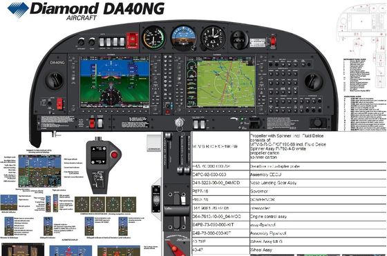 Aviation Parts for Diamond Aircraft DA42NG/DA40NG