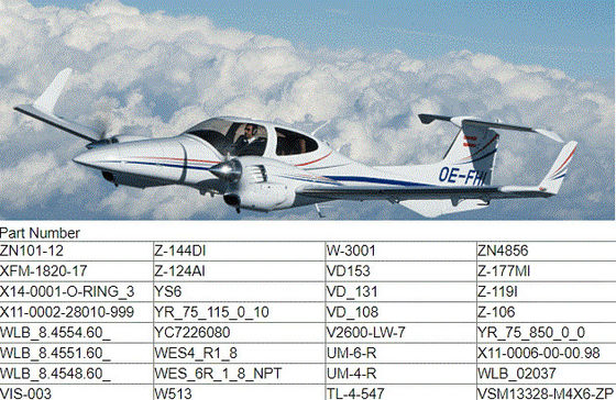 Diamond Aircraft DA40NG/DA42NG Spare Parts Aviation Materials