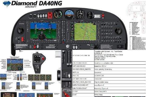 Diamond Aircraft DA40NG/DA42NG Spare Parts Aviation Materials