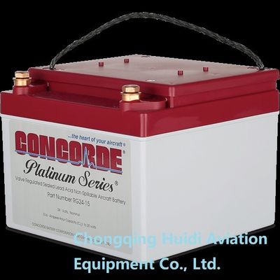 24Volt 13.6Ah VRLA Concorde Aircraft Battery Platinum Series RG24 15