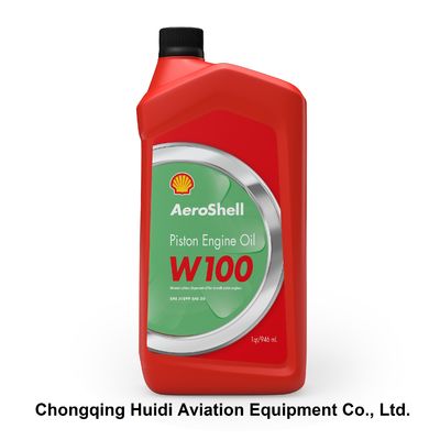 AeroShell Oil W100 SAE Grade 50 Ashless Dispersant Aircraft Oil 12 Quart/Case