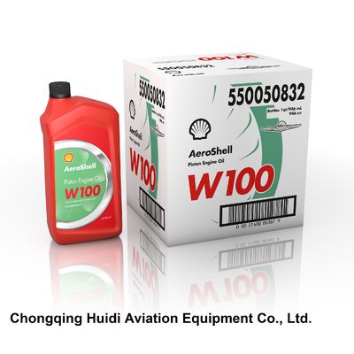 AeroShell Oil W100 SAE Grade 50 Ashless Dispersant Aircraft Oil 12 Quart/Case